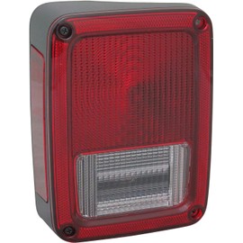 Tail Light Assembly Replacement for Jeep Wrangler Sport / Sahara/ Rubicon/ Sport S/ 75th Anniversary/ X / 70th Anniversary/ Unlimited 2007-2018, Taillamp with Bulb, Outer-Left / Driver Side, DOT/SAE
