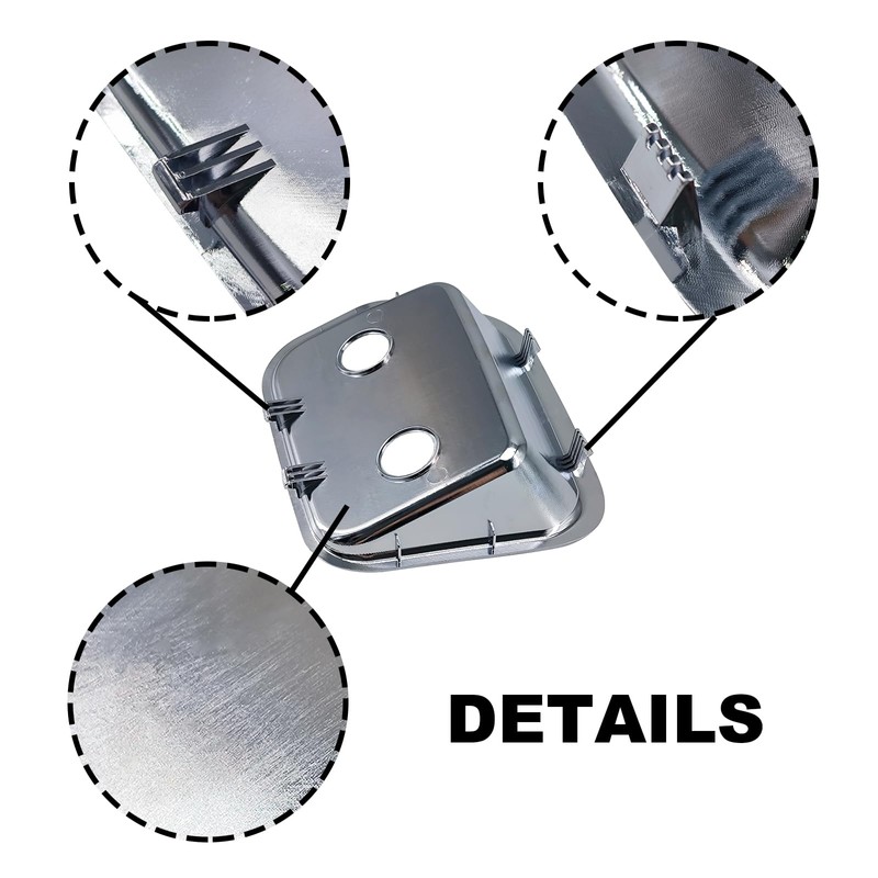 ASTAMOTOR 68345 Chrome Brake Valve Plate Fit for Peterbilt 357