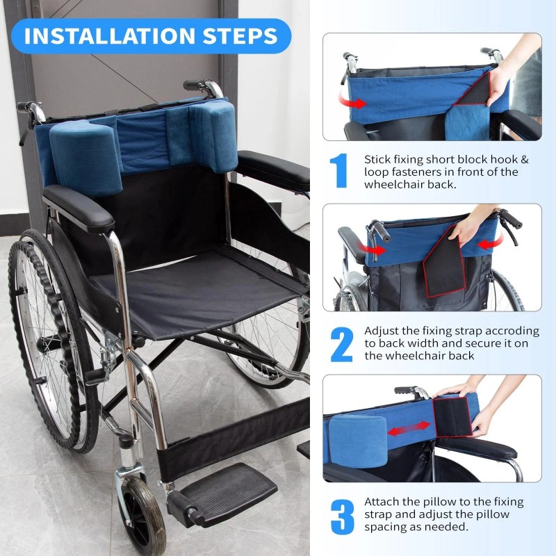 Whomec Lateral Support for Wheelchair-Bac