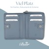 Baur Women's Genuine Leather Wallet with RFID Protection, Small Wallet,