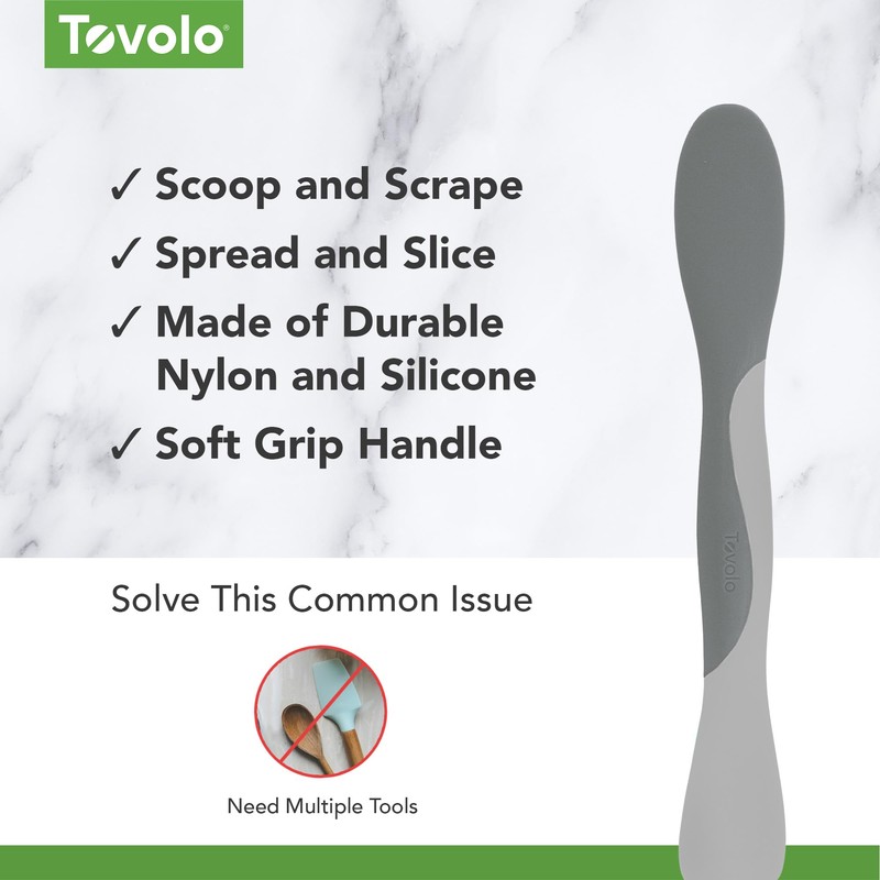 Tovolo Scoop & Spread Tool – Dual-Ended Silicone & Nylon