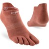 Injinji Run Lightweight No-Show Rust, L, brown