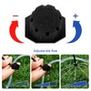 VooGenzek 90 Pieces Adjustable Watering Dripper Sprinkler, Plastic Micro Flow