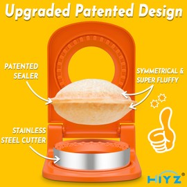 HiYZ Sandwich Cutter and Sealer - Stainless Steel Decruster Sandwich Maker - Peanut Butter and Jelly Crustless Sandwich Bread Pancake Maker Cookie Cutter for Kids Children Boys Girls