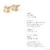 Noelmarket 925 Silver Earrings, Hypoallergenic, Women's, Clover, Quatrefoil Flowers, Stylish,
