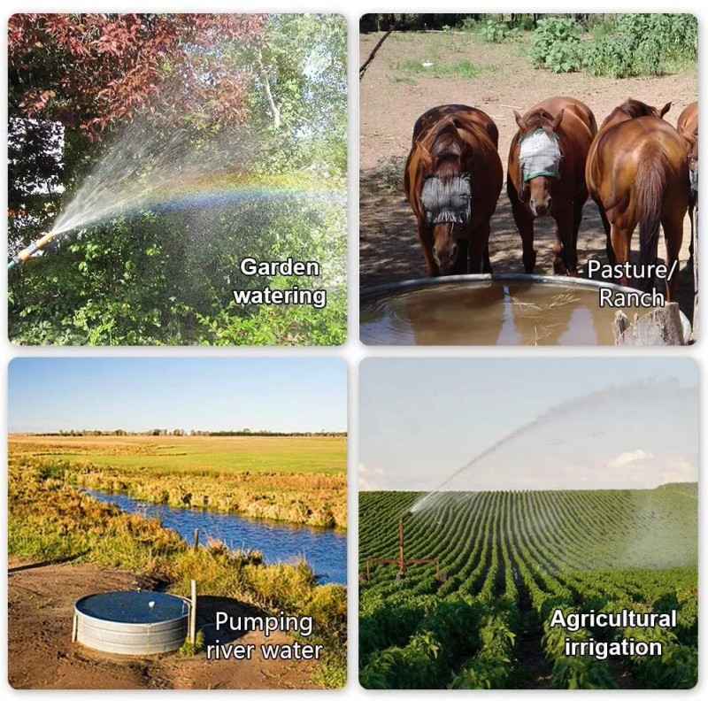 ‎ECO-WORTHY 12V DC Submersible Deep Well Pump 3.2GPM 230ft for