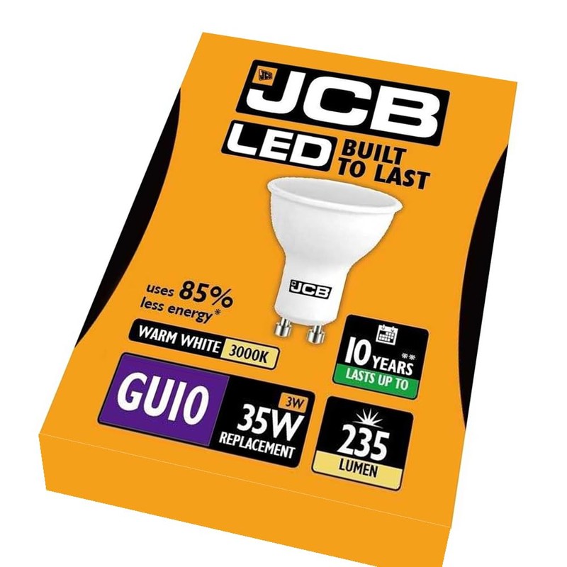 JCB 3w = 35w / 5w = 50w LED GU10