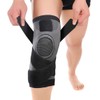 Knee Sleeve, Knee Pads Compression Fit Support -Knee Braces for Men and Women, Suitable for wearing all day, suitable for doing housework, weightlifting, basketball, running and other sports - Wear Anywhere - Single ( Black, XL)
