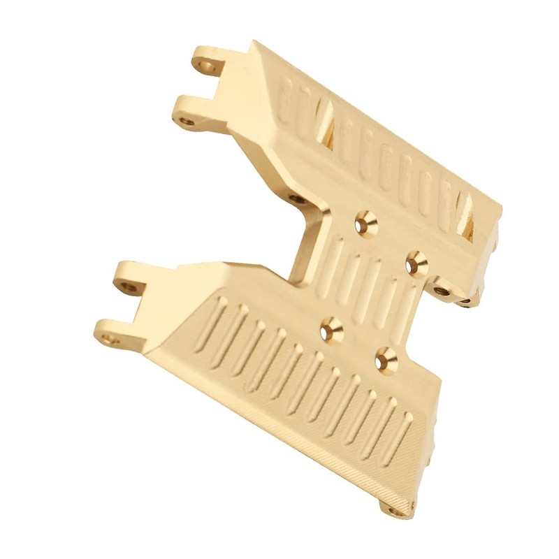 Brass Chassis Gearbox Skid Plate Transmission Mount for Axial 1/18
