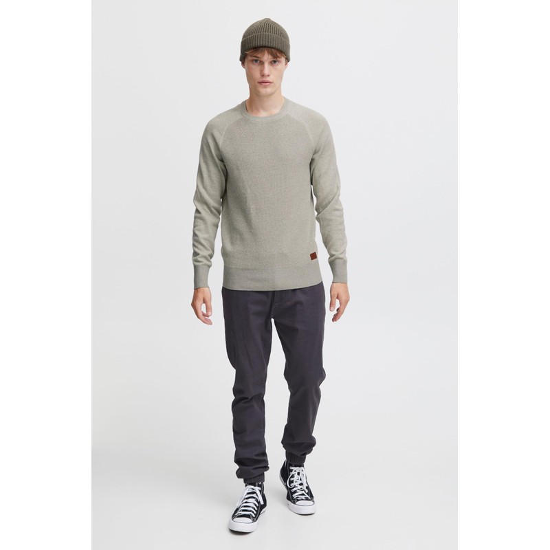 Blend Gandolf Men's Fine Knit Pullover with Crew Neck and