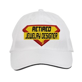 Makoroni - Retired Jewelry Designer Career Hat Adjustable Cap, DesL92 White