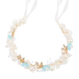 Pruadeor Pearl Rhinestone Bridal Hair Accessories - Rhinestone Hair Bands for Women, Luxurious for Wedding & Party