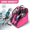 Pink Roller Skate Bag with Adjustable Shoulder Strap and Handle,