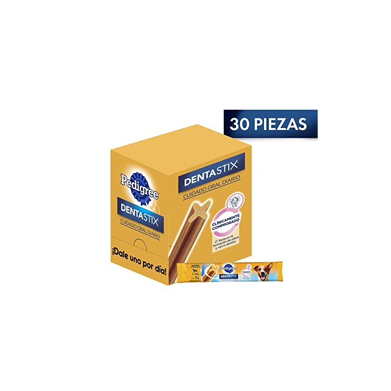 PEDIGREE - Snack para Perros Adultos Dentastix, Razas Pequeñas, Cuidado