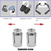 KACCDE Motorcycle Modification 13-19mm Expansion Screw Hand Guard Handlebar End