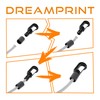 Dreamprint 10 x Plastic Hooks Carabiner Hooks for 8 mm