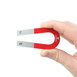 Traditional Alnico Horseshoe Magnet for Science, Education, Experiments, Students, and Teachers - 1kg Pull - 75mm x 39mm x 8mm