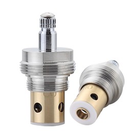 Faucets Stem Compatible with 6N-7C (17018B), Cold Water Stem with Bonnet & Cap for 2-Handle Kohler Tub and Shower Faucets, 1-Pack
