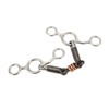 Horse Gag Ring Snaffle Stainless Steel Brass 145mm Mouthpiece Horse