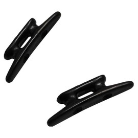 POFET 4pcs 6inch Black Nylon Closed Base Cleat Rope Cleat Anzug für Marine Boat Dock Yacht Kanu Beiboot Zubehör