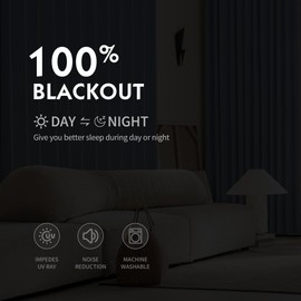 Fmfunctex Blackout Curtains for Bedroom Blue Curtains 72 Inch Drop Geometric Weave Textured Eyelet Curtains for Living Room Thermal Insulated Window Curtain Drapes 2 Panels