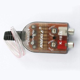 Hihey Speaker Cable to RCA Adapter Converter Level Converter High Low Car Audio Conversion Modification Converter Level Converter High Low Audio System