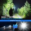 BERCOL Rechargeable Flashlight 900,000 Lumens Super Bright LED,5 Modes, IPX6
