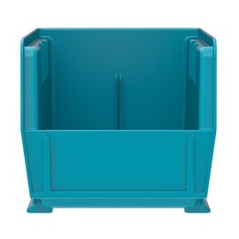Akro-Mils 30230 AkroBins Plastic Hanging Stackable Storage Organizer Bin, 11-Inch x 5-Inch x 5-Inch, Light Blue, 12-Pack