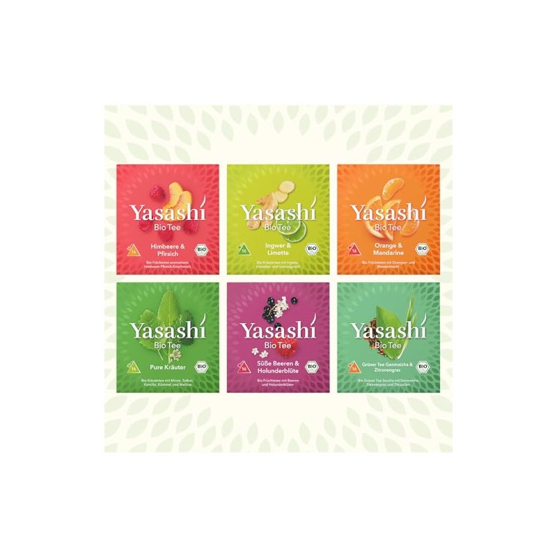 Yasashi Tea | Pure Herbs | 16 Pyramid Bags |