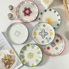 CINAIMPRESSION Hand Painted Ceramic Plates Set of 6, 6 Inch