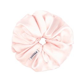 Shhh Silk Oversized Pink Silk Scrunchie
