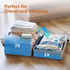 Vacuum Compression Storage Bags for Clothes - 6 Pack Reusable