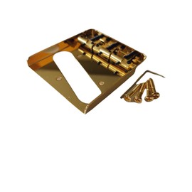 Tele Ashtray Bridge with Wilkinson WTB Compensated Brass Saddles Gold No Logo