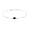 Sapphire Dainty Bracelet in 14k Rose Gold Fill