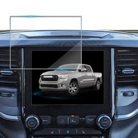 VEIROOM Screen Protector for Dodge Ram 1500 2019-2025,Tempered Glass Protective Film For Ram 2500/3500 TRADESMAN BIG HORN 2025 2024 2023 2022 Accessories- 8.4 inch