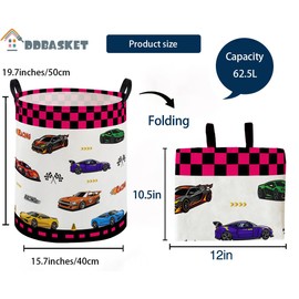 Car Laundry Basket Cute Hamper for Organizer Room Decor(Car)