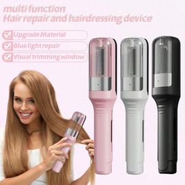 Hair Clipper, Hair Fork Trimmer, Charging Portable, Automatic Hair Trimming And Hairdressing Tool, Electric Hair Trimmer, Straightening Hair Straightening Rod Comfort Multicolor hair trimmer trimmers women trimmers women hair trimmer - Size: Purple Charg
