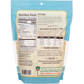 Bob's Red Mill Organic Oats Rolled Regular, 16 Ounce