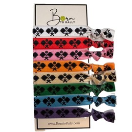 Pickleball Hair Hair Ties, Pickleball Hair Accessories, No Crease Pickleball Hair Elastics Set, Gift for Pickleball Players