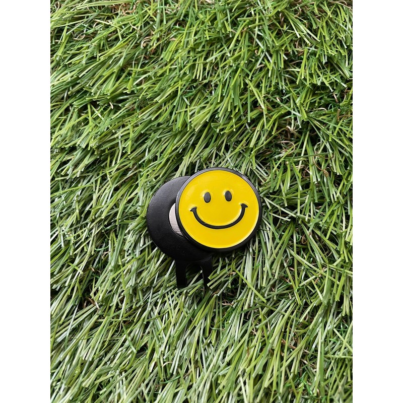 Don Flyee Smile Mark Niconico Golf Marker Hat with Clip
