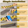 Chihutown 2pack Yellow Caution Tape, 1.97in x 65.6Ft Anti-slip Caution