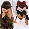 Ajcotahm 6 PCS Hair Bows for Women Silky Satin Bow