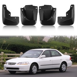 BDFHYK Mud Flaps Splash Guards 4PCS Front & Rear Side Mud Guards Compatible with Honda Accord 1998-2002 (Sedan Model Only) Without OEM Fender Flares