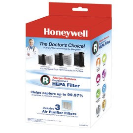 Honeywell Filter R True HEPA Replacement Filter (Pack of 3), White (HRF-R3 (3 PK))