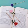 simarro Metal Rose Bookmark, Flower Book Page Holder for Reading