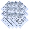 WG inc Cotton Bandana, 12 Pack, Multi-Purpose White Bandanas Headbands,
