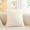 Artoid Mode Geometry Stripe White Cushion Covers Set of 2,