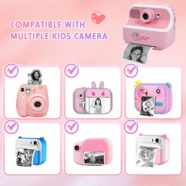 Kids Instant Print Camera Photo Papers Refill with Most Children Instant Print Camera, 6 Rolls, 2.2Inch, BPA Free, Thermal Printing Refills Without Toner