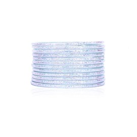 JD'Z COLLECTION Indian Jewelry Bangles For Women,Sparkling Costume Matching Bangle Bracelet,Set Of 12 Women's Bangle (Silver, 2.6)