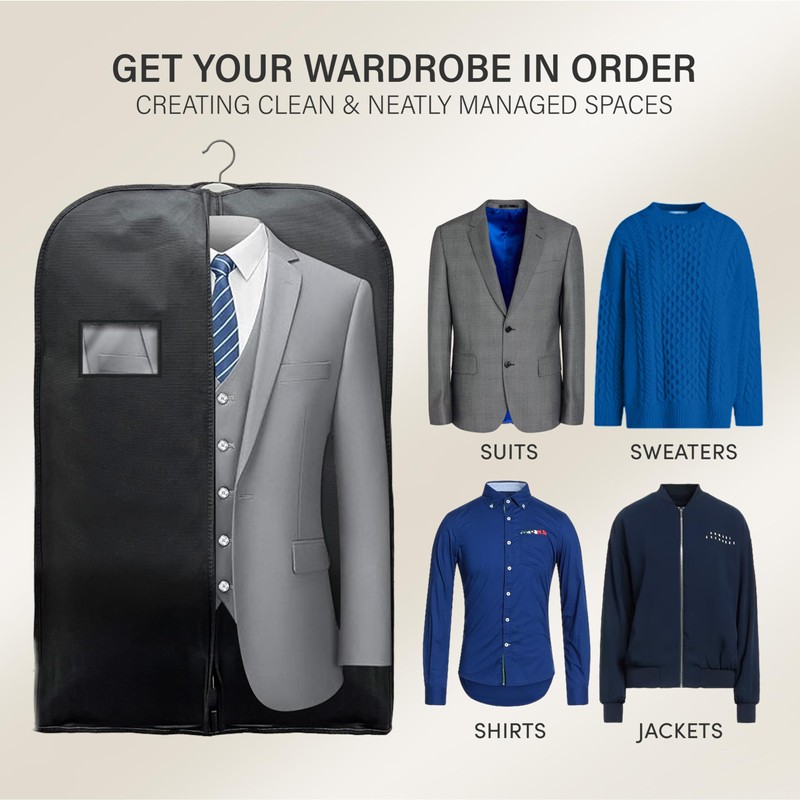 Wedcova Suit Covers for Men | Hanging Garment Bags |